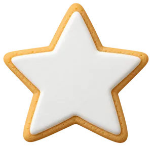 Custom shape cookie, star die-cut