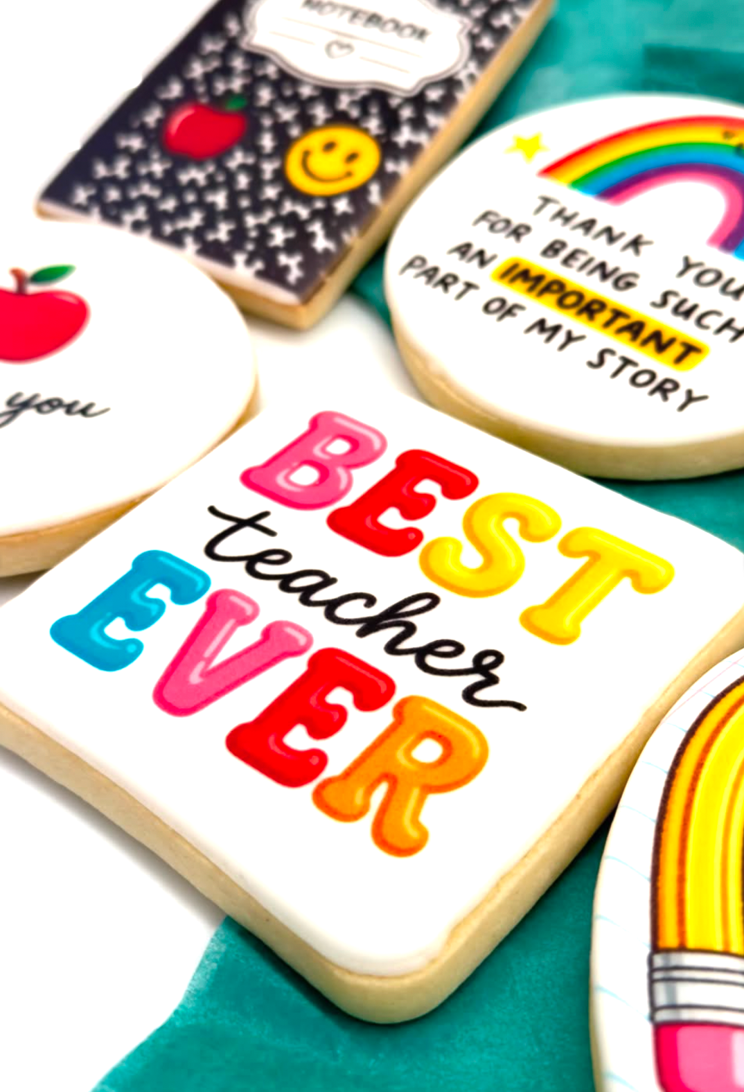 Printed Sugar – teacher appreciation custom cookies